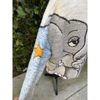 Upcycled Elephant Blanket Full Zip Coat
