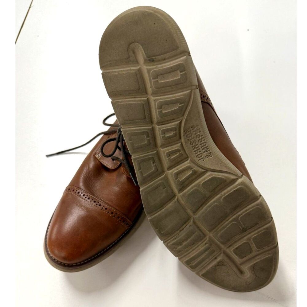 Johnston & Murphy Holden cap toe tan leather