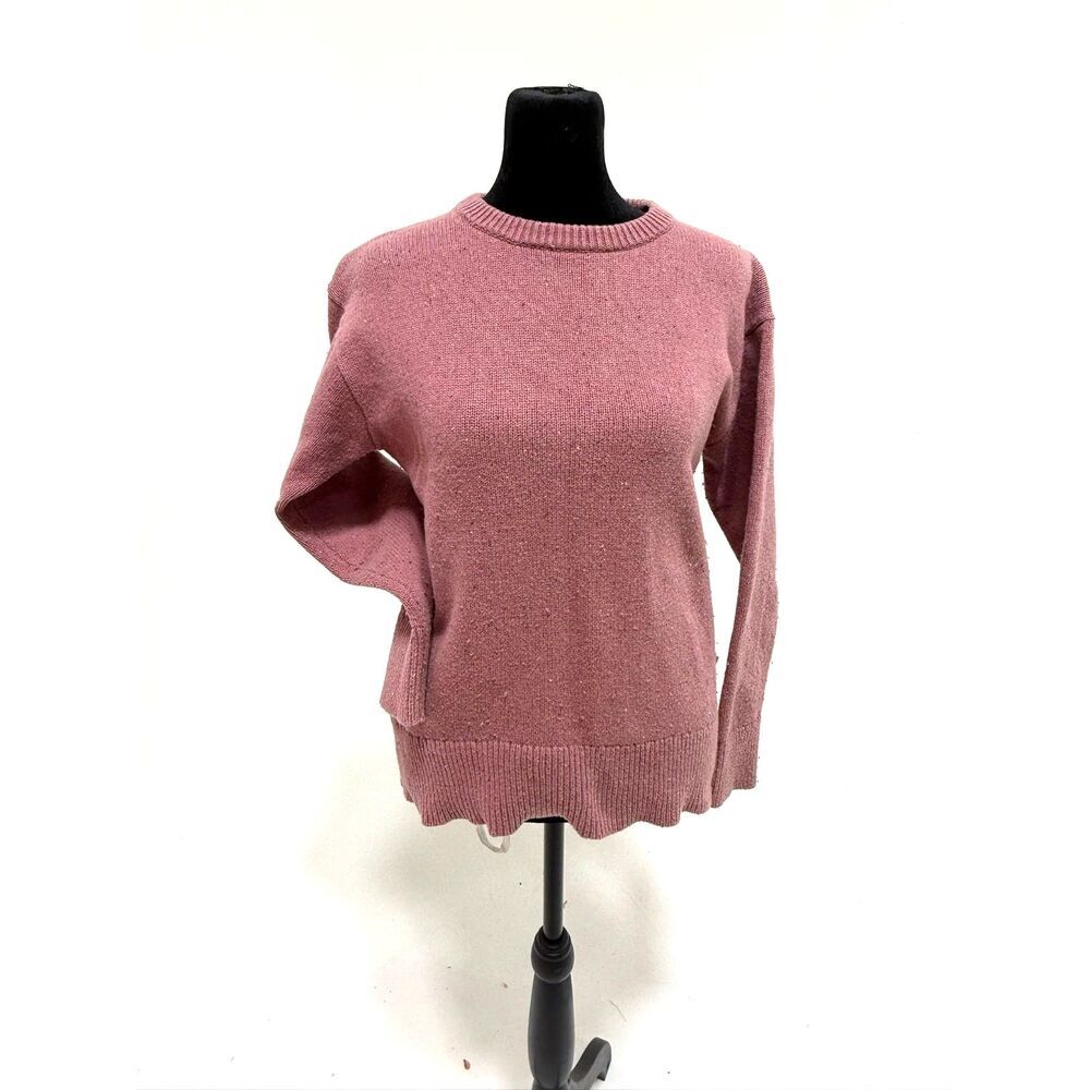 The North Face pink wool blend crew neck sweater
