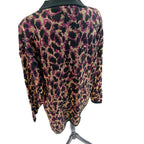 Just for Women vintage animal print gold glitter sweater