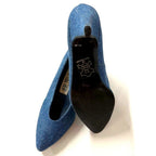 Together	Blue denim pumps vintage 80s