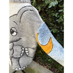 Upcycled Elephant Blanket Full Zip Coat