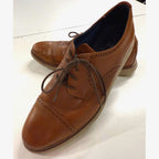 Johnston & Murphy Holden cap toe tan leather