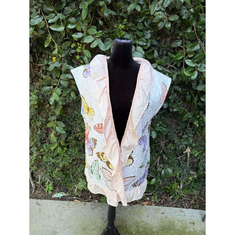 Upcycled Blanket Vest - Butterfly Quilt