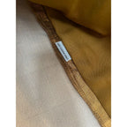 Luigina copper pleated detail 3/4 sleeve blazer