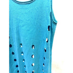 House of Sunny canopy knit midi sleeveless dress sky blue