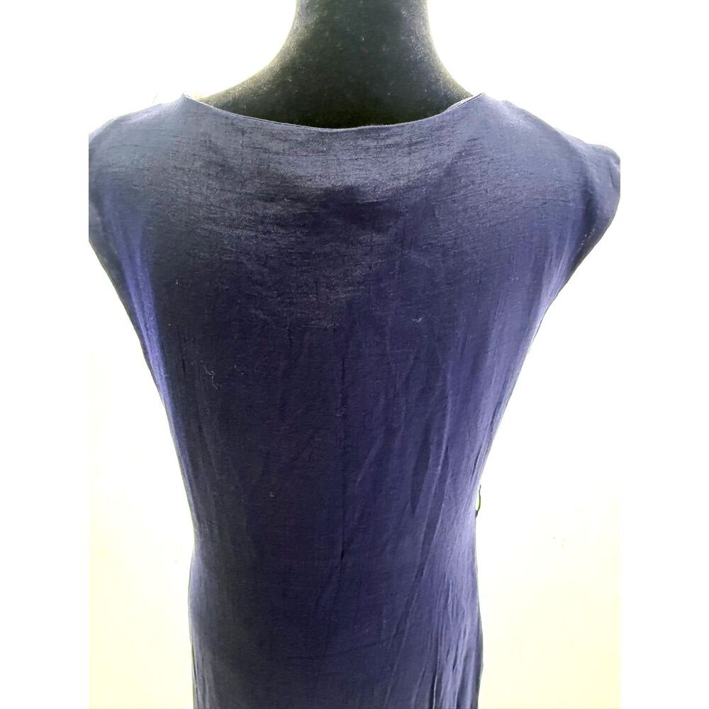 Nanette Lepore navy blue maxi drop ruffle