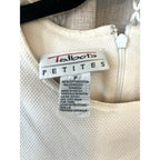 Talbots Petites	vintage red & white stripped textured knit preppy shift dress