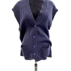 vintage navy sweater vest