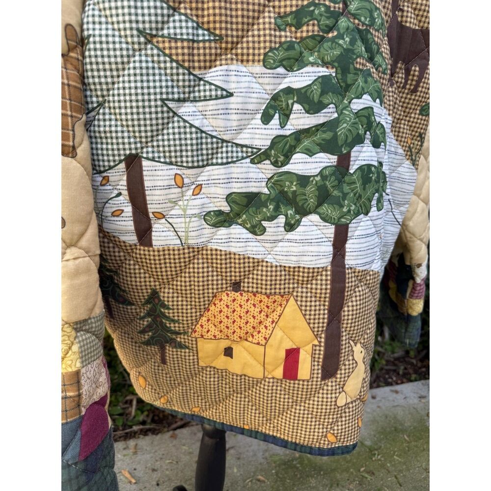Upcycled Chore Coat - Critter Core Quilt