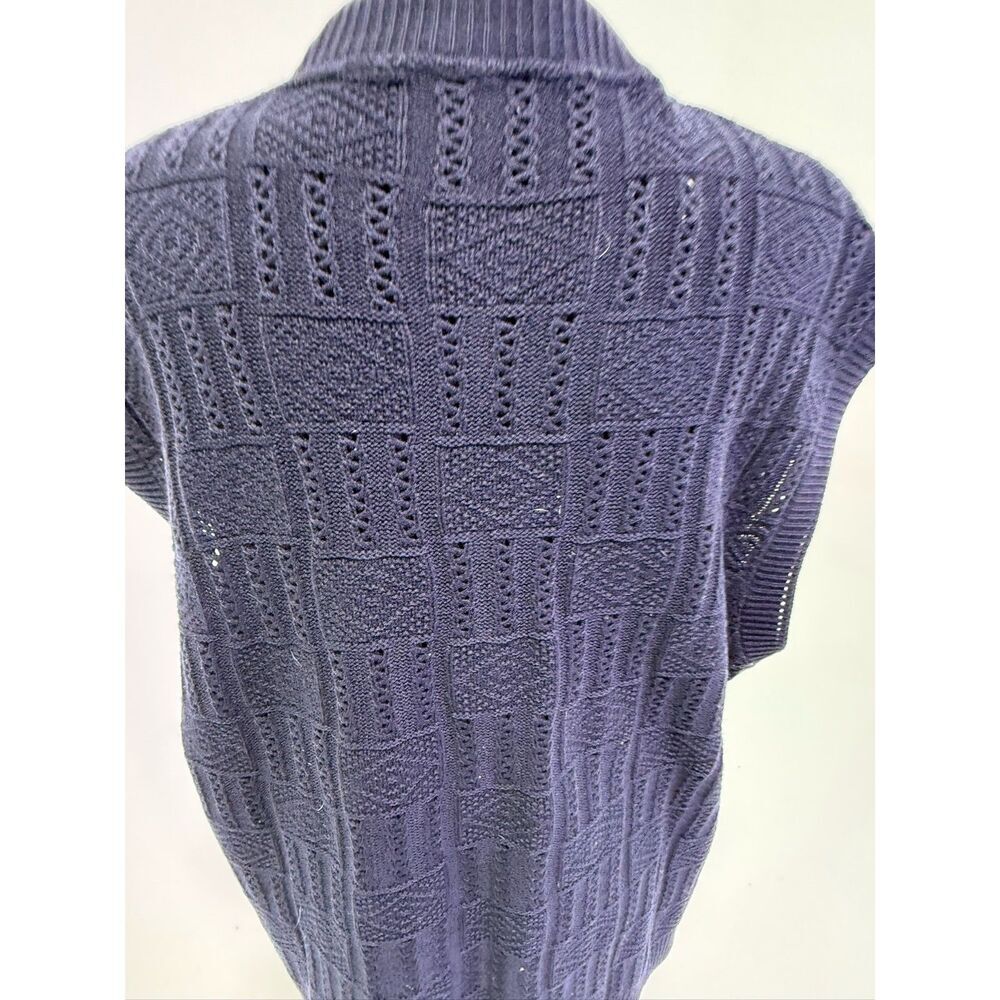 vintage navy sweater vest