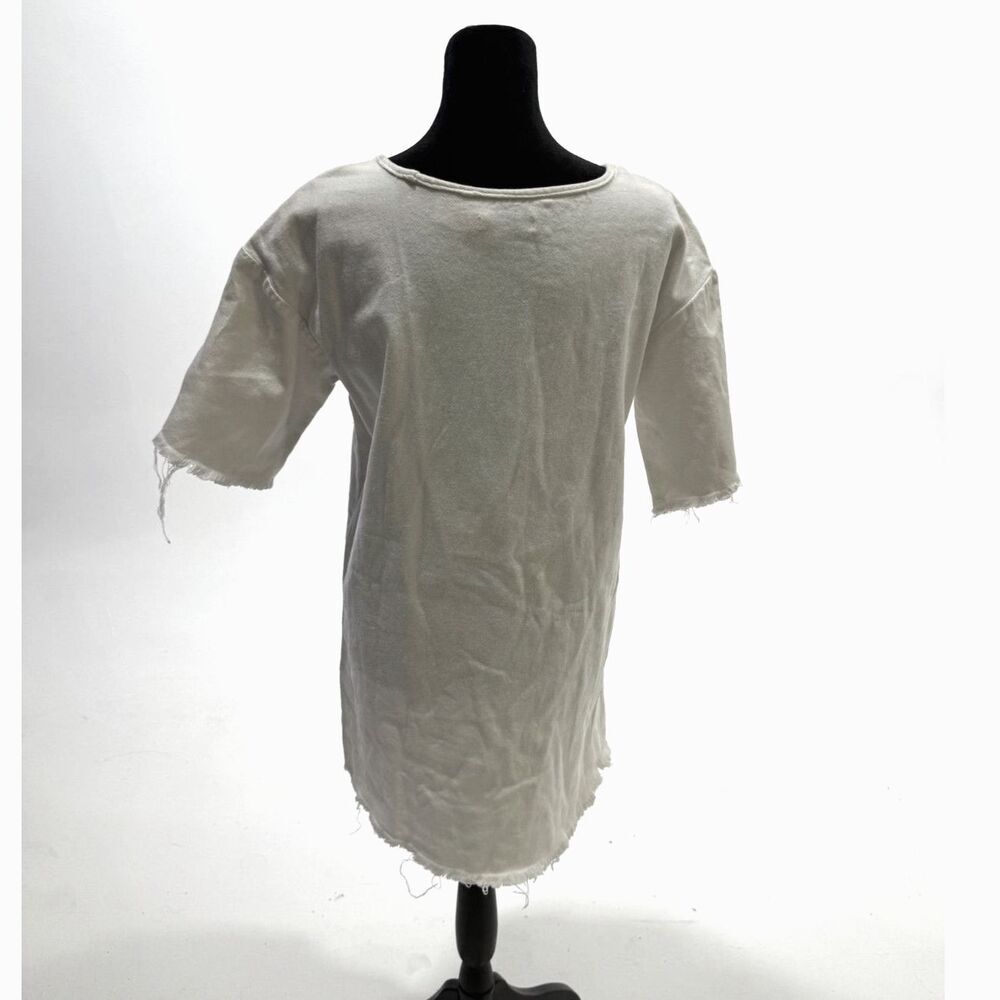 Toby Heart Ginger white denim aline mini dress