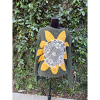 Upcycled Sweater - Sunflower appliqué