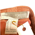 Forever 21 leather mini with center zipper; 70s retro vibes