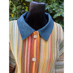 Upcycled Striped Quilt Chore Coat