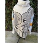 Upcycled Elephant Blanket Full Zip Coat