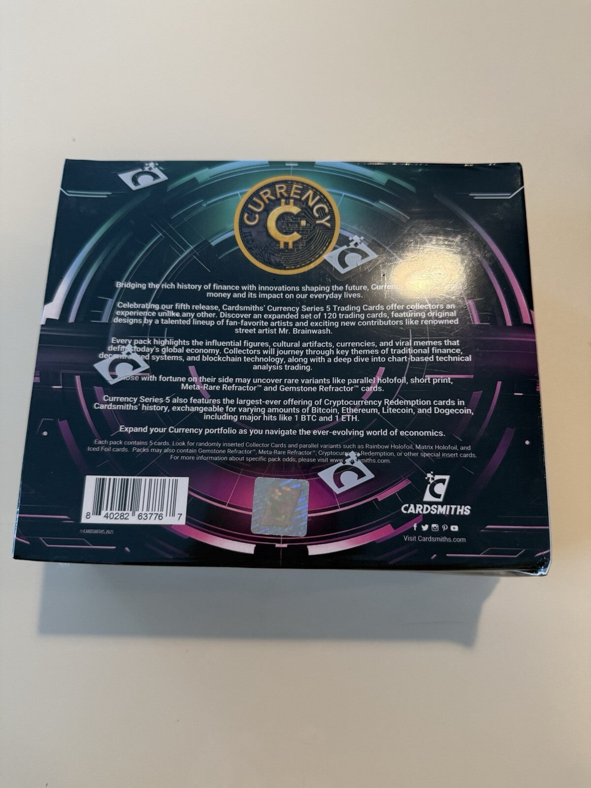 Cardsmiths Currency Series 5 Trading Cards 40Ct. Mega Box | Factory Sealed