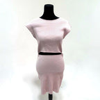 Wilfred Aritzia Knit Cutout Orchid Bodycon Mini Dress