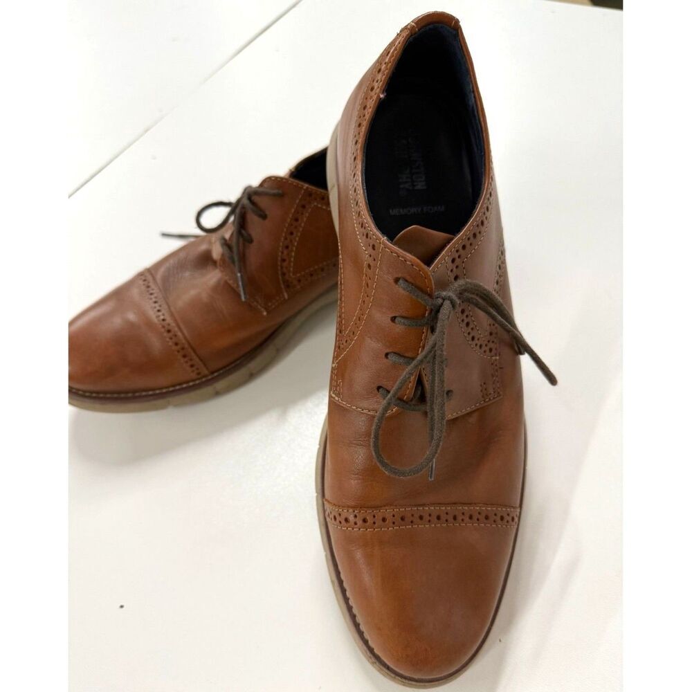 Johnston & Murphy Holden cap toe tan leather
