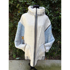 Upcycled Elephant Blanket Full Zip Coat