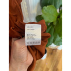 Nap	NWT Rust satin loungewear long sleeve midi dress / night gown