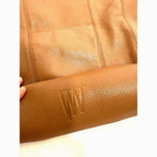 Social Anxiety	brown pebbled leather boho crossbody purse