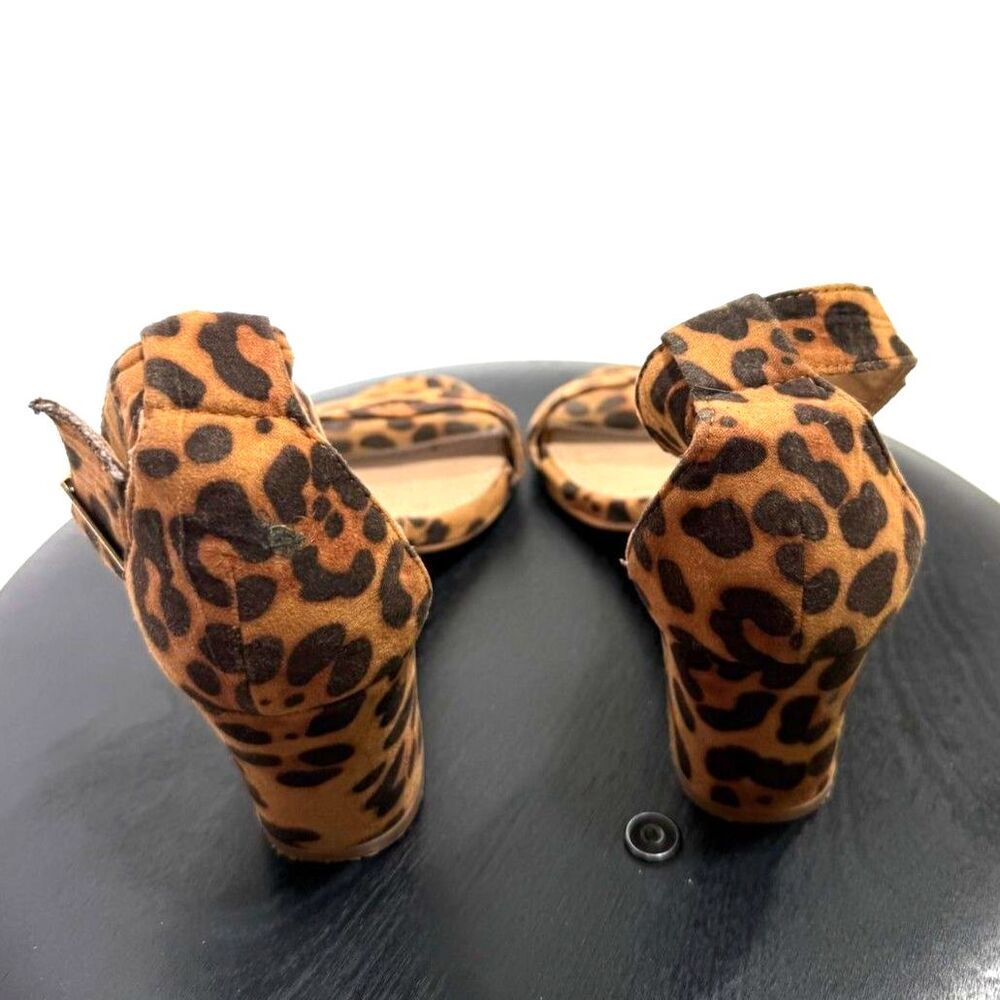 Spurr Amelia Block Heel Leopard print, size US 6