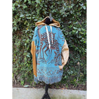 Upcycled Blanket & Curtain Hoodie - Deer Blanket