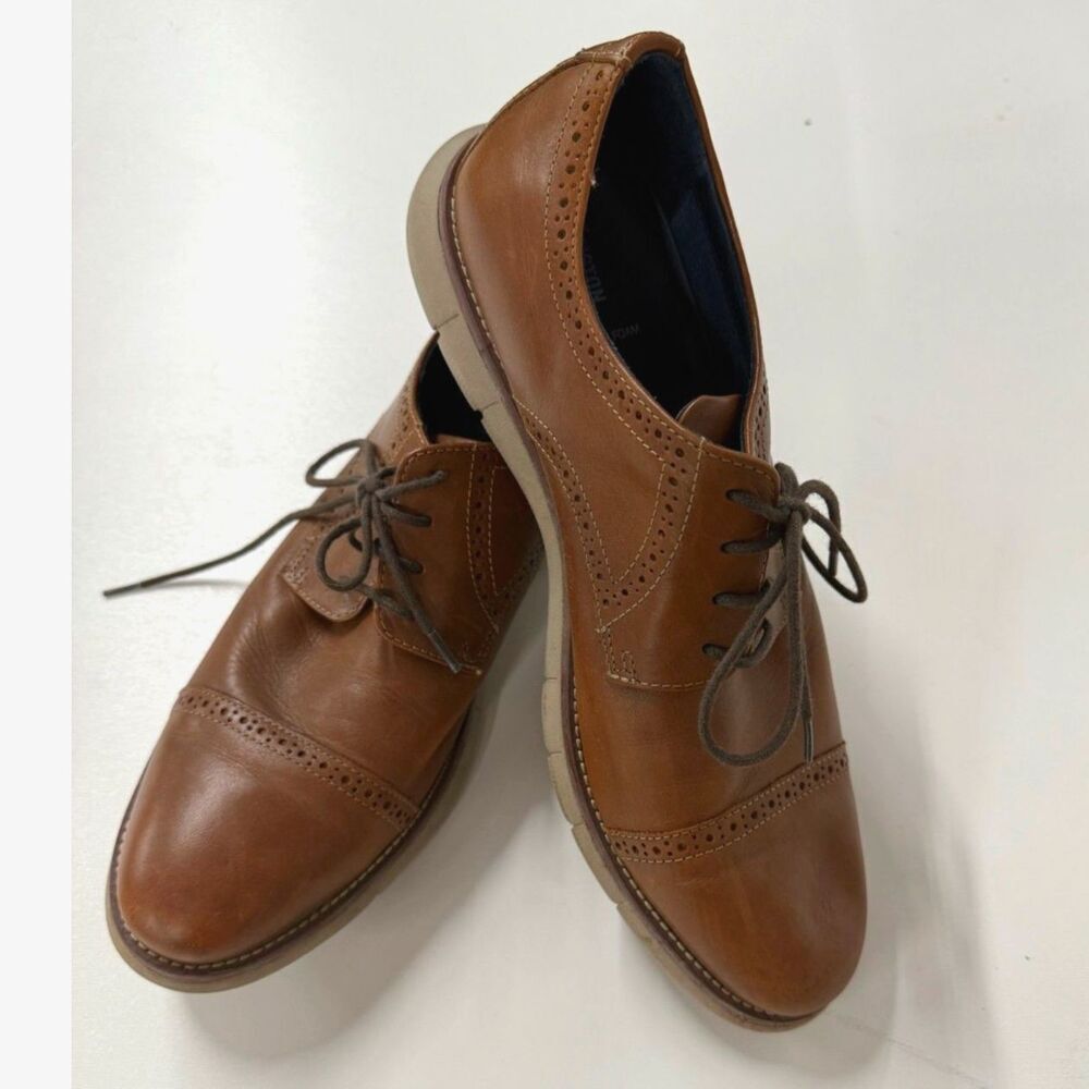 Johnston & Murphy Holden cap toe tan leather