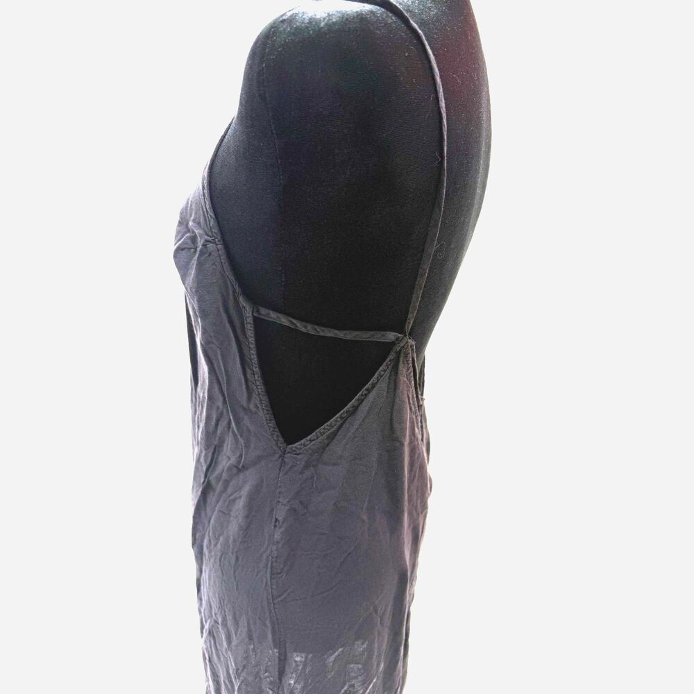 Free People black strappy halter a line shift mini sundress