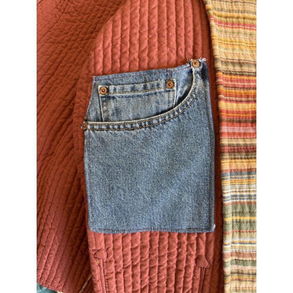 Upcycled Striped Quilt Chore Coat