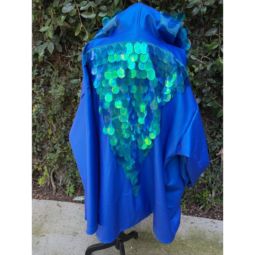 Upcycled Raincoat - Neoprene & Sequins