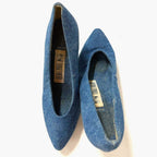 Together	Blue denim pumps vintage 80s