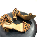 Spurr Amelia Block Heel Leopard print, size US 6