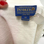 Pendleton cream 100% cotton cardigan 3/4 length sleeve