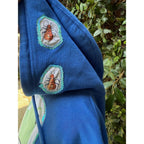 Upcycled Hoodie - Frog & Bug Appliqué