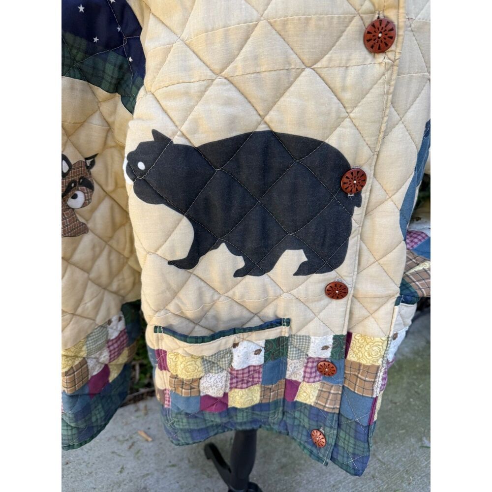 Upcycled Chore Coat - Critter Core Quilt