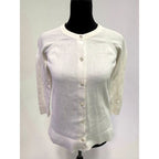 Pendleton cream 100% cotton cardigan 3/4 length sleeve