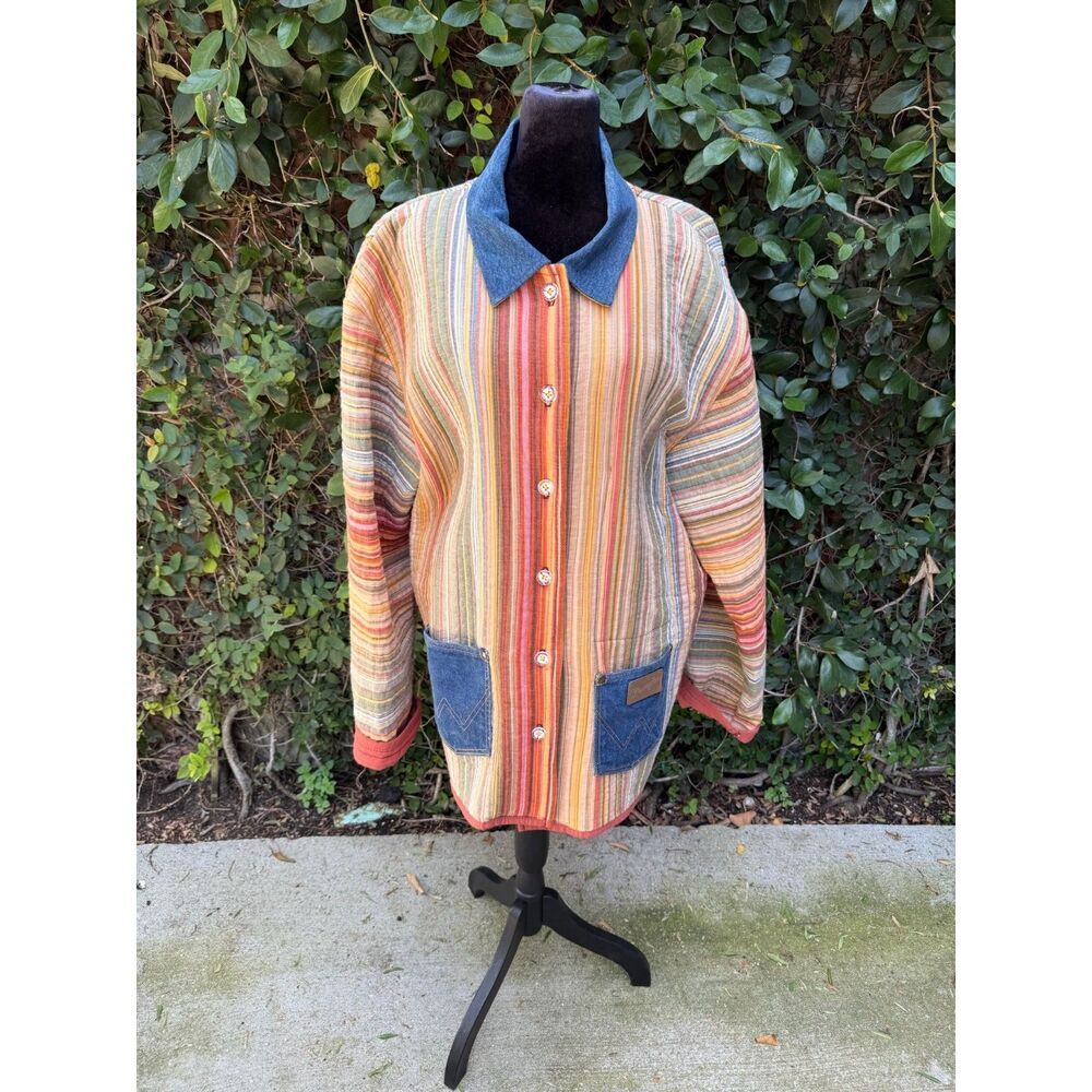 Upcycled Striped Quilt Chore Coat