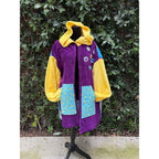Upcycled Care Bear Quilt Fleece Coat