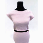 Wilfred Aritzia Knit Cutout Orchid Bodycon Mini Dress
