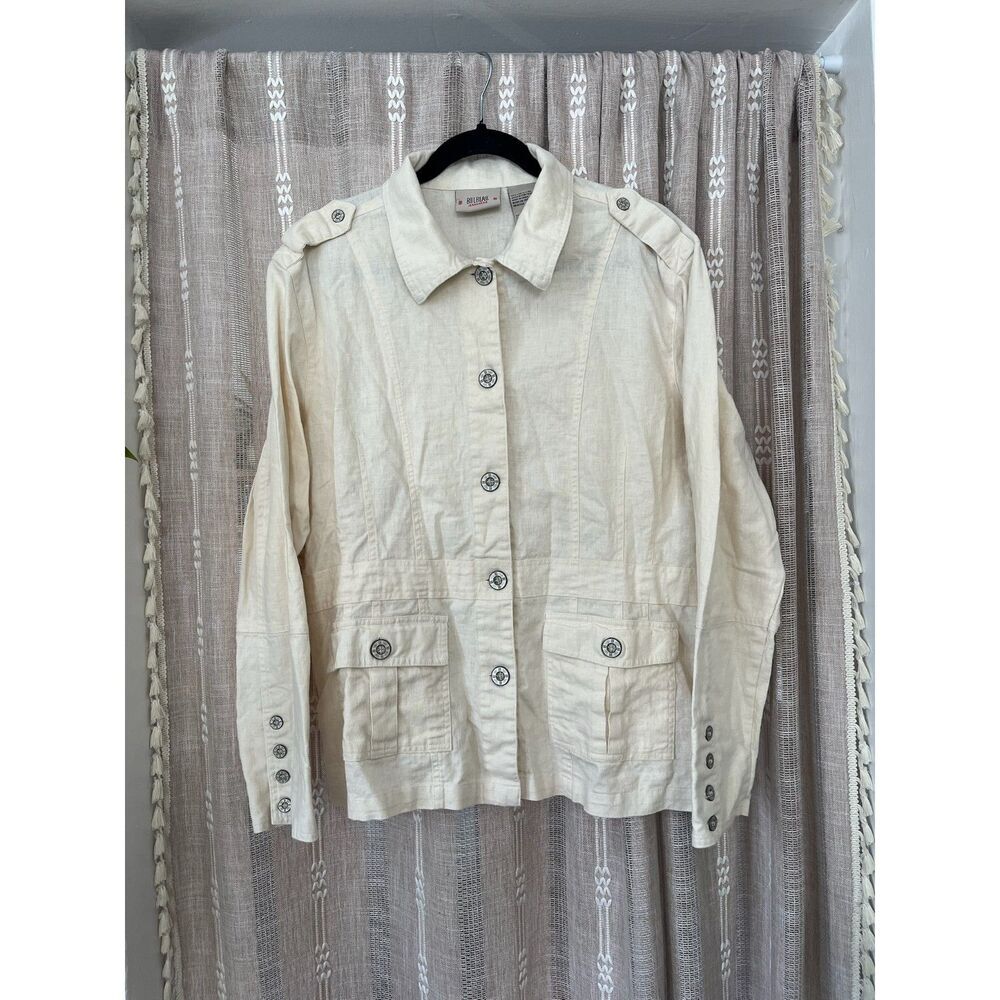Bill Blass Linen Safari Jacket