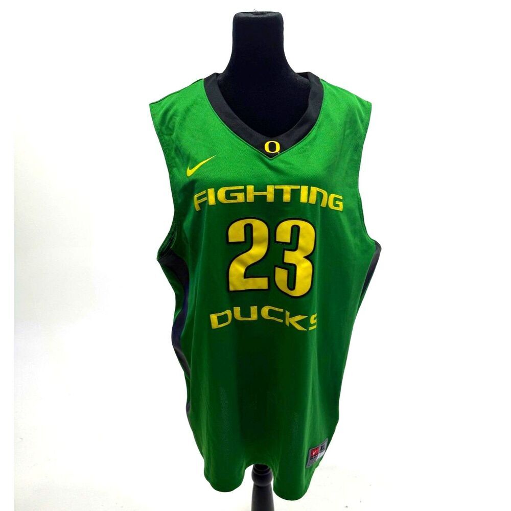 Oregon Ducks green & gold Team Nike Basketball Jersey #23