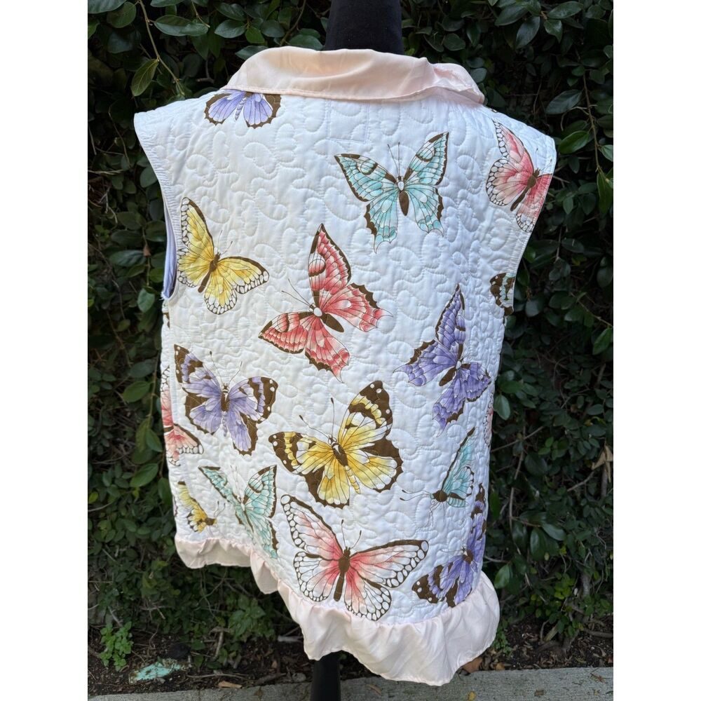 Upcycled Blanket Vest - Butterfly Quilt