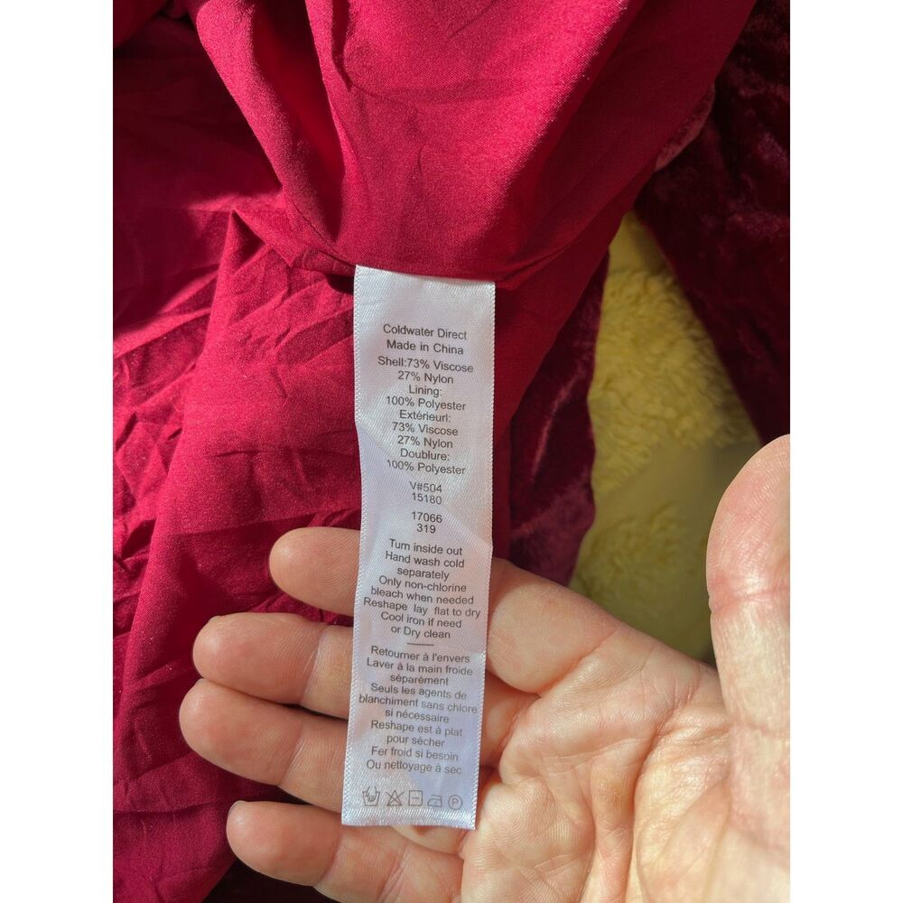 Coldwater Creek Crushed Velvet Blazer