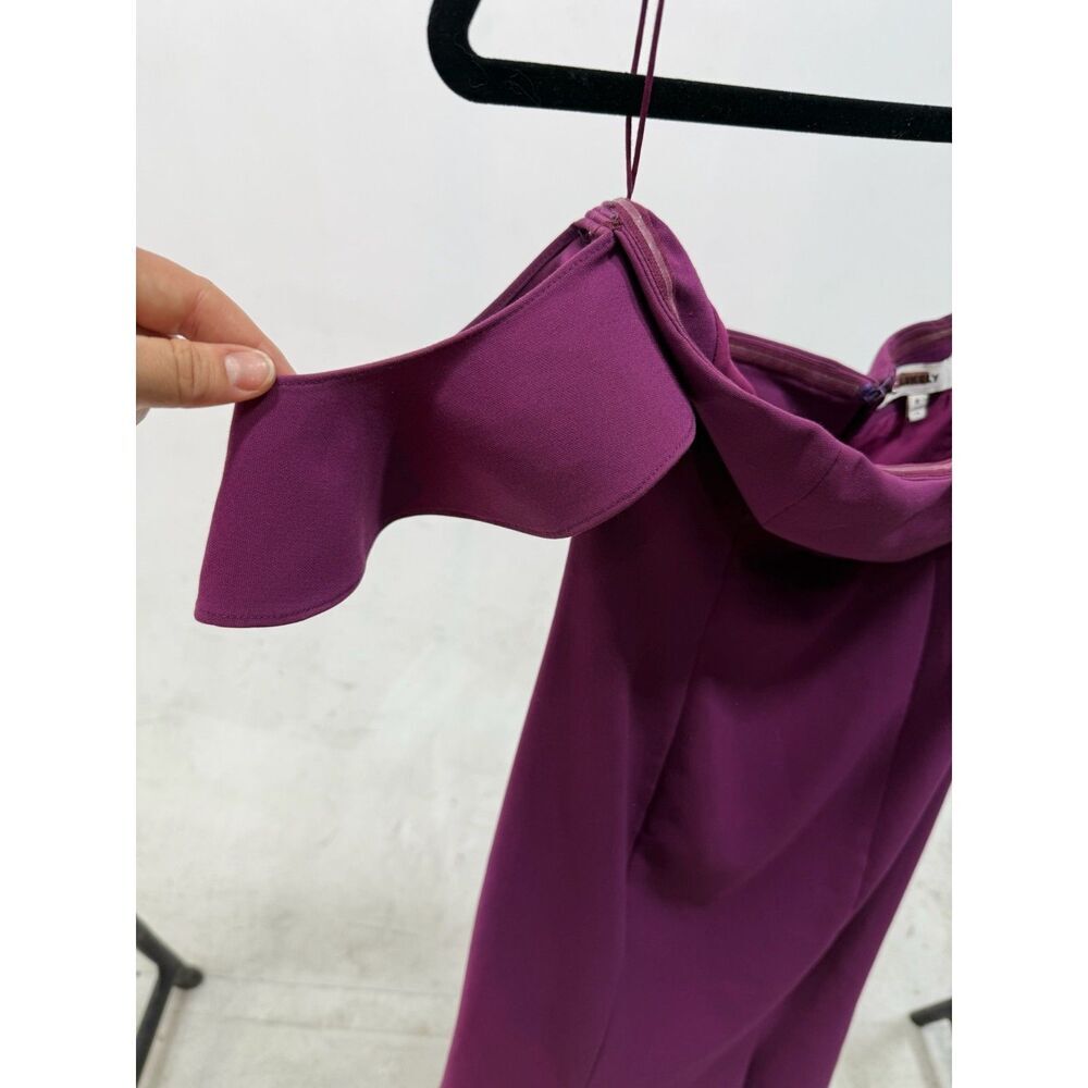 Likely Bartolli Off The Shoulder Amethyst Purple Maxi Mermaid Gown