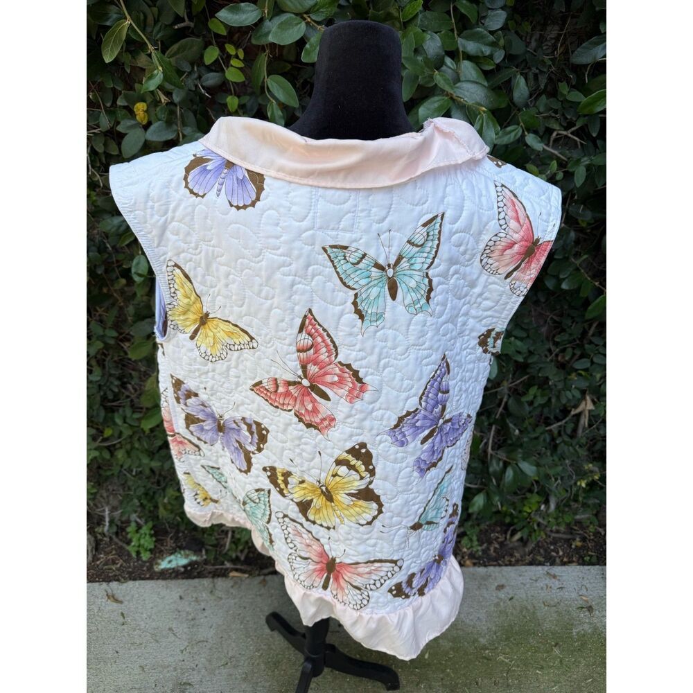 Upcycled Blanket Vest - Butterfly Quilt