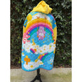 Upcycled Care Bear Quilt Fleece Coat