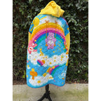 Upcycled Care Bear Quilt Fleece Coat