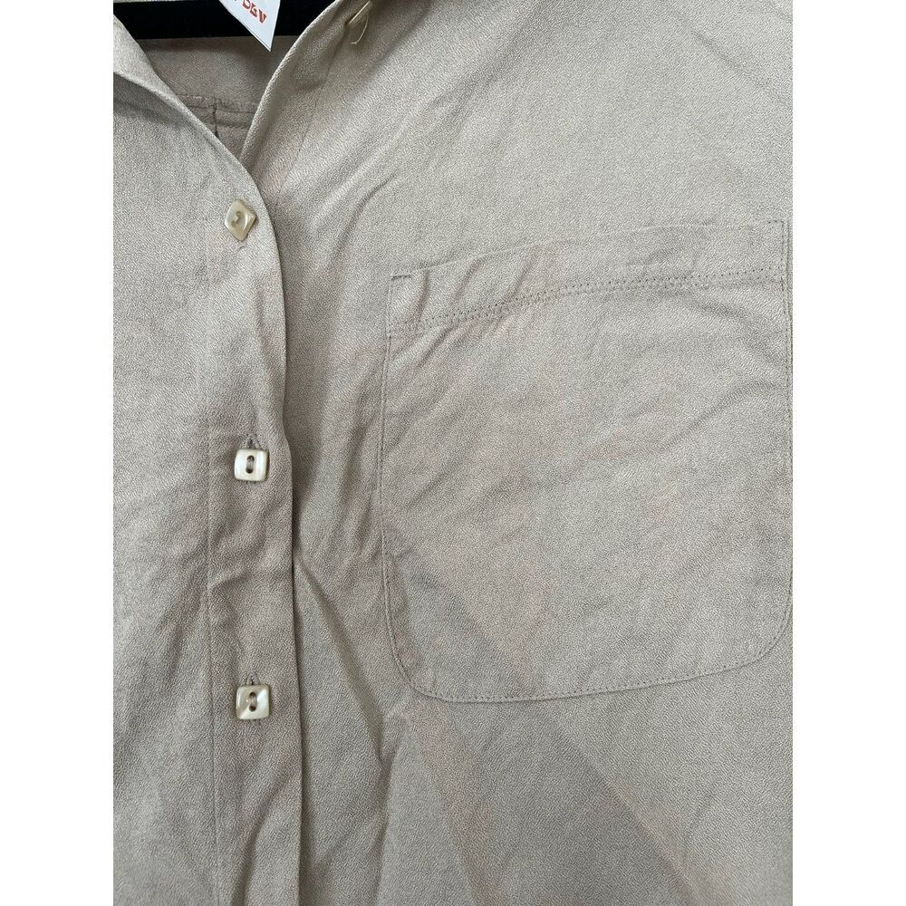 Anna and Frank Vintage 100% Silk Button Down Blouse